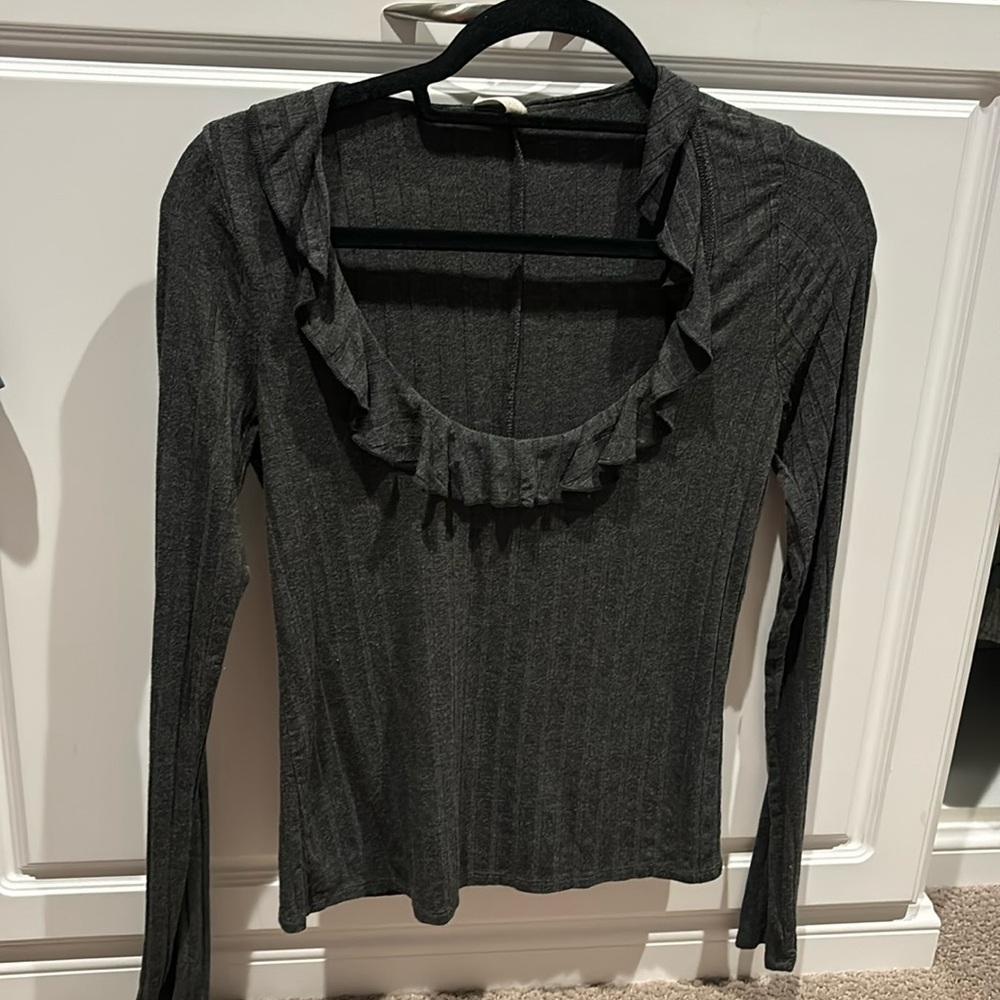 Free People Dark Gray long sleeve
